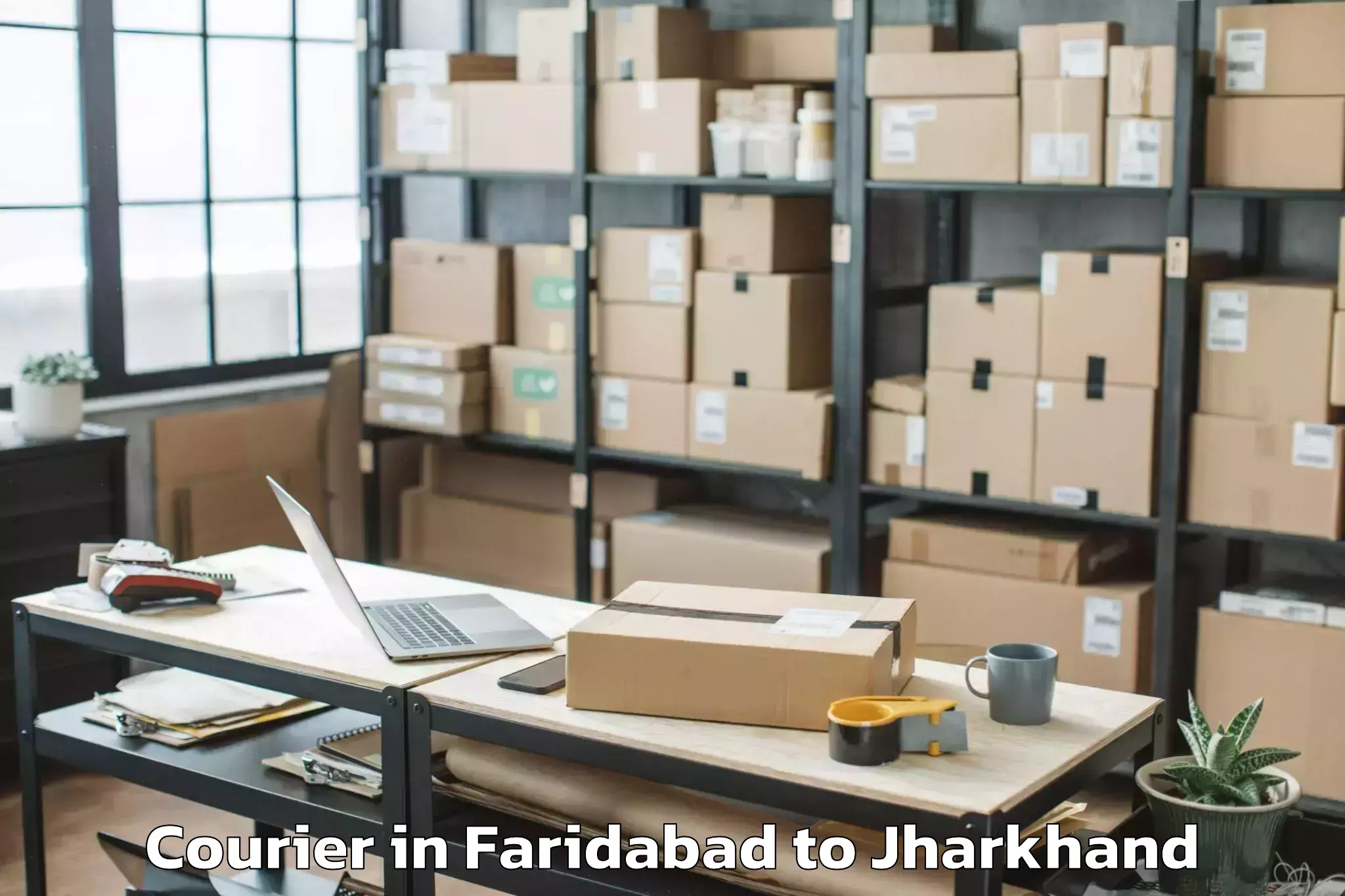 Book Faridabad to Manjhiaon Courier